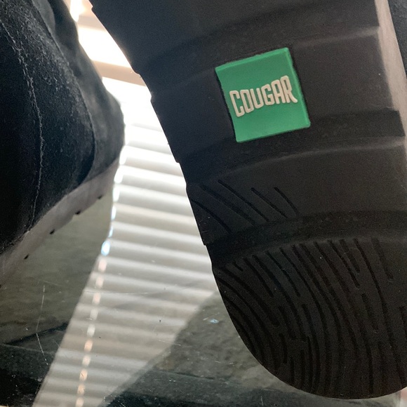 COUGAR Astro Black Silky Suede Hidden Wedge Pull On Waterproof Ankle Boot Bootie - Picture 11 of 11